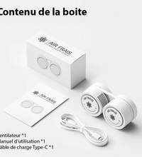 AirFrais Neck | Ventilateur portable et rétractable, compacte et élégant | 1600mAh, silencieux, USB - Air Frais