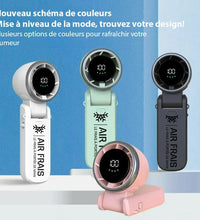 AirFrais Fold | Mini ventilateur pliable | 4000mAh, 180 Degrés, 5 vitesses, USB - Air Frais