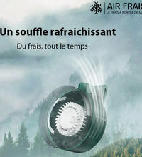 AirFrais Mini-Clip | Ventilateur de ceinture et de poche | 900mAh, USB, 3 vitesse - Air Frais
