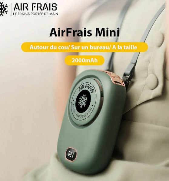 AirFrais Mini | Ventilateur compacte et portable pour enfants, sans Pales | 2000mAh, 3 vitesses, USB