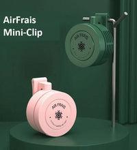 AirFrais Mini-Clip | Ventilateur de ceinture et de poche | 900mAh, USB, 3 vitesse