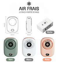 AirFrais Mini | Ventilateur compacte et portable pour enfants, sans Pales | 2000mAh, 3 vitesses, USB