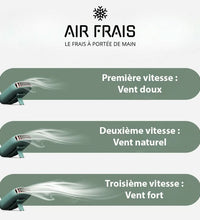 AirFrais Mini | Ventilateur compacte et portable pour enfants, sans Pales | 2000mAh, 3 vitesses, USB